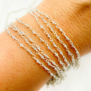 Labradorite 925 Sterling Silver Wire Chain